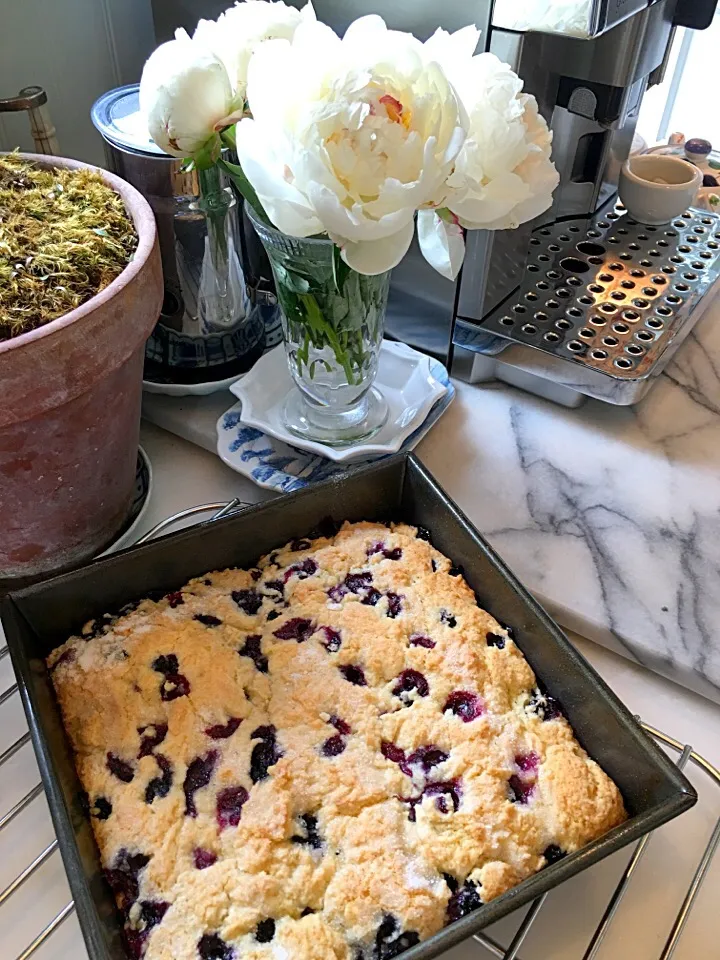 Buttermilk blueberry tea cake|🌺IAnneさん