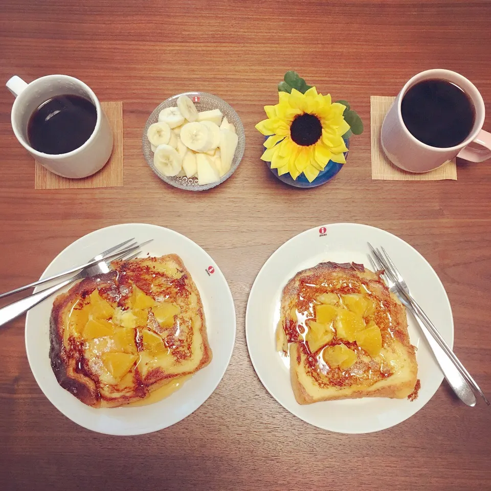 Snapdishの料理写真:オレンジ香るフレンチトースト🍊|leeさん