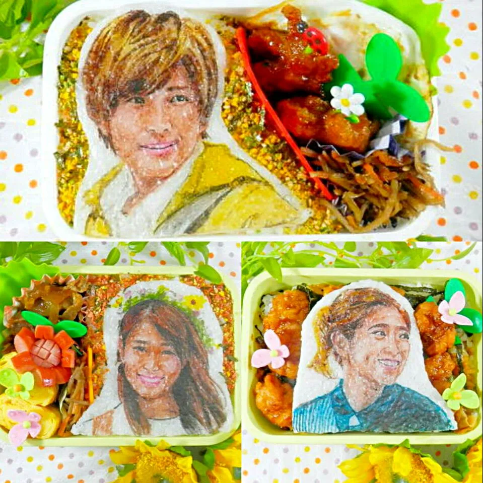 『植物図鑑』弁当 集合写真♪
 #オブラートアート|みんなのあねごさん