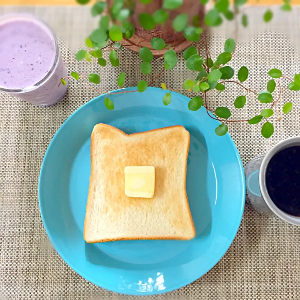 朝ごはん 1人で〜〜|まめごろうさん