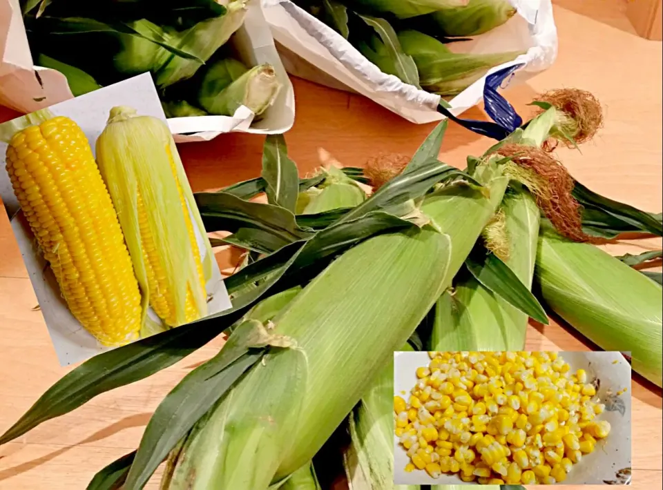 Snapdishの料理写真:とうもろこしの季節がやって来ました🌽　
レンチンで簡単　『チンもろこし🎵』|りえぞ～さん