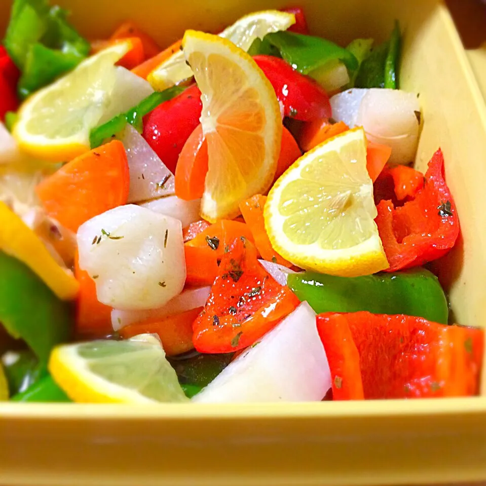 Snapdishの料理写真:夏野菜のマリネ／Marinated Summer Vegetables🍋|angiee♡さん