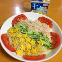 Snapdishの料理写真:冷やし中華（七夕バージョン）