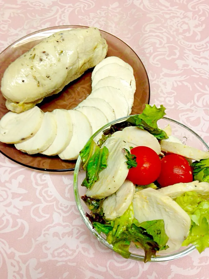 鶏ムネ肉の手作りハム(低カロリー高タンパク質 塩分控えめ)お財布も助かる🤗|きゅうちゃんさん