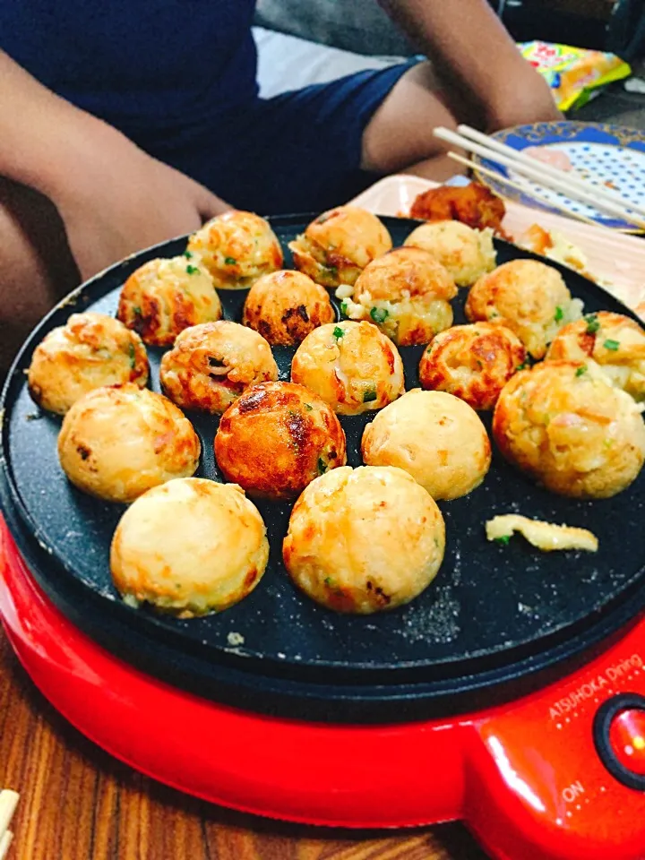 たこ焼き器デビュー！|ゆんこさん