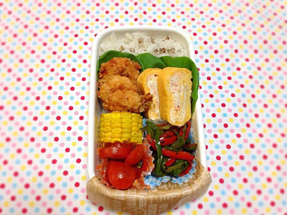 Snapdishの料理写真:エビフライ弁当✨|ku-さん