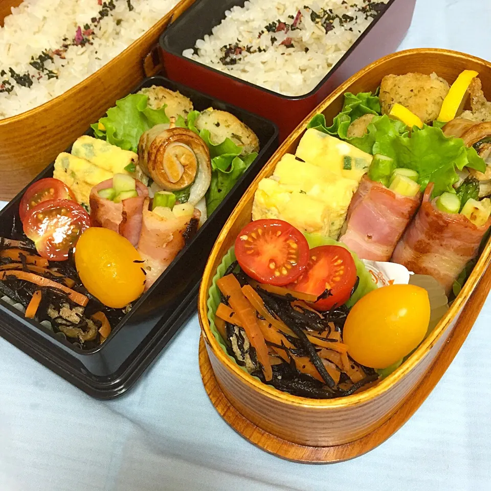 Snapdishの料理写真:7/4 中学男子のお弁当&パパ弁|おおけいさん