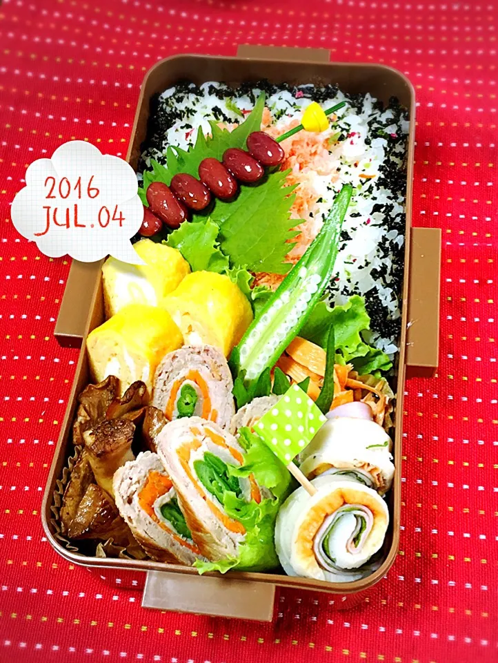 高校生男子のがっつり弁当.ﾟ٩(๑⃙⃘˙ᵕ˙๑⃙⃘)۶:.｡|おざMAMAさん