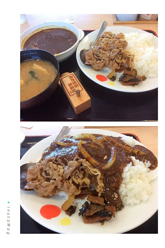 松屋さんの「牛カレー(^^)」😋|アライさんさん