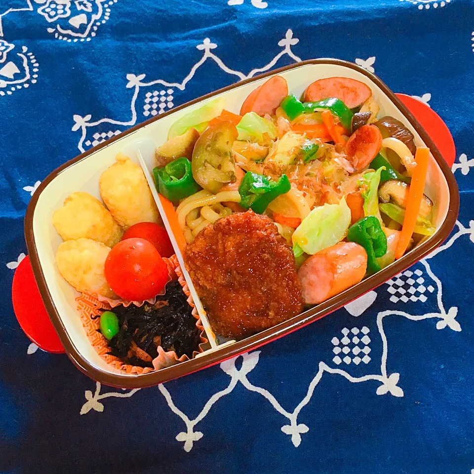 夏野菜の焼うどん弁当|wanaminさん