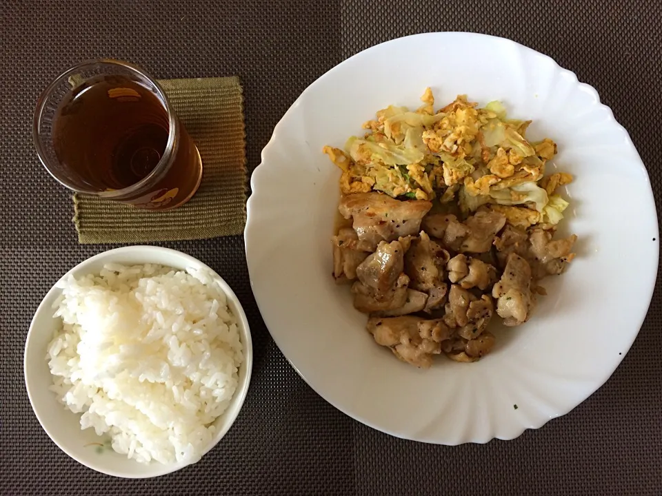 チキンソテーご飯|ばーさんさん