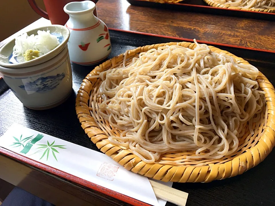 昼ごはん もりそば大盛り|ぽんたさん