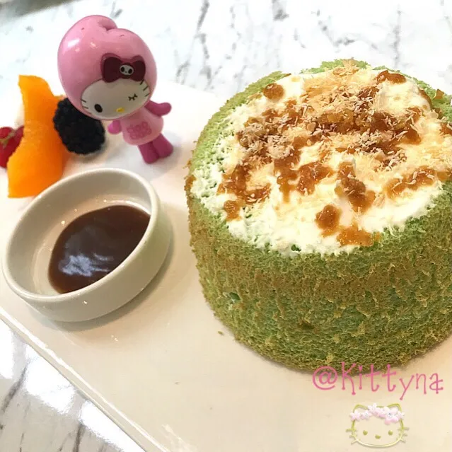 😋 Gula Melaka Pandan Cake 👍✨|🎀Kittyna🌸さん