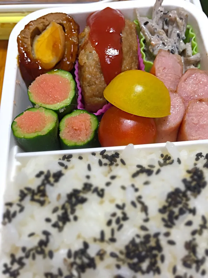 7月5日ごま塩弁当🍱(ↂ⃙⃙⃚_ↂ⃙⃙⃚)|かよっぺさん