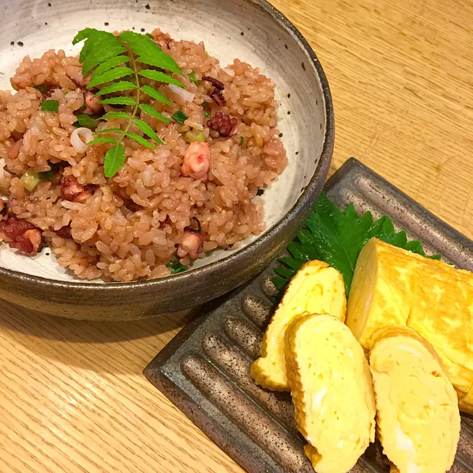 タコ飯、だし巻き|popoさん