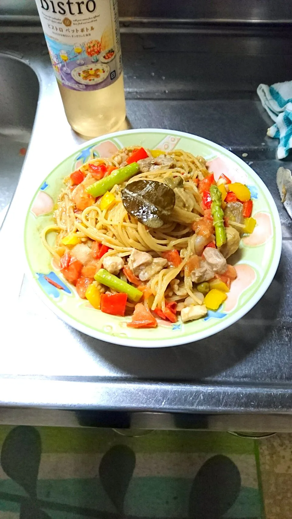 夏野菜のパスタグリーンカレー|そべざさん