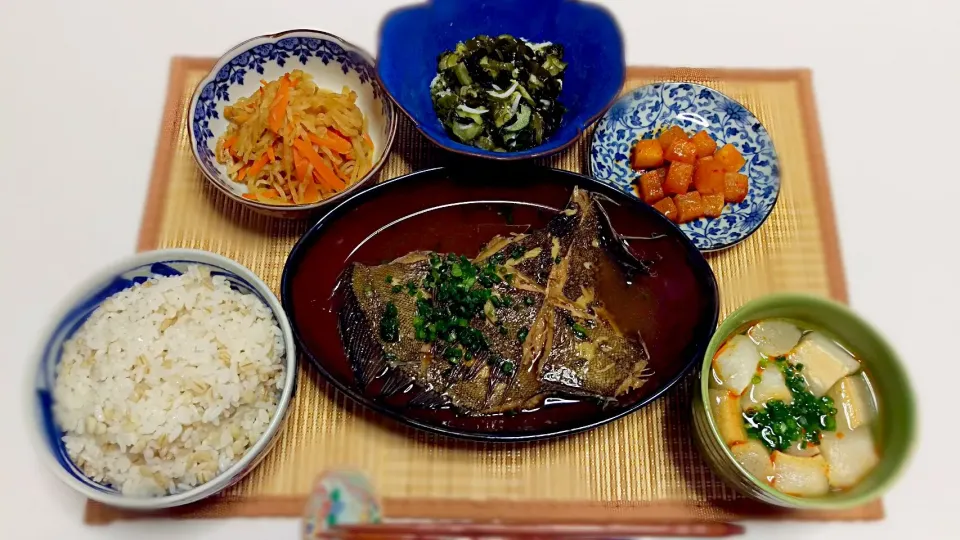 ☆カレイの煮付け☆きゅうりの酢の物☆切り干し大根|わかなさん