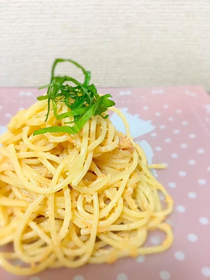 Snapdishの料理写真:明太子冷製パスタ★|雪いちごもちさん