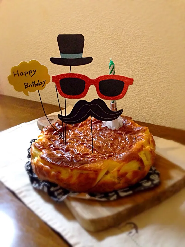 Snapdishの料理写真:birthday cheese cake♪|Ayumi Furukawaさん