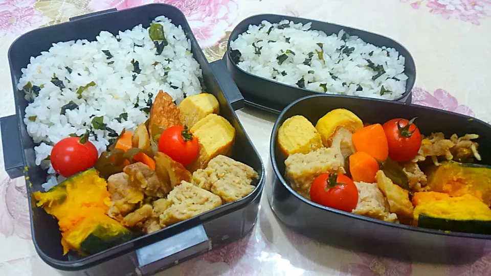 和風ローフー😋カボチャと豚肉の煮物😁ちくわと昆布の煮物|たえさん