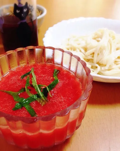 普通の麺つゆに飽きたら！トマトめんつゆ|Misuzu(@misumisu0722 )さん