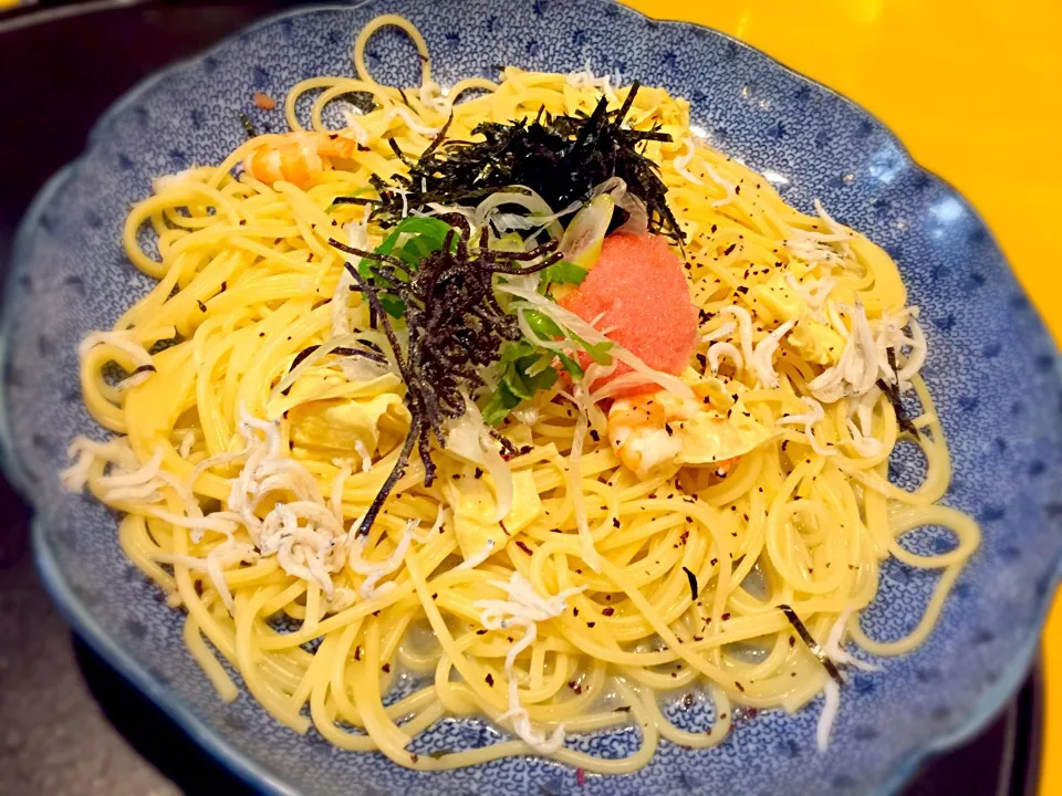 しらすと明太子この和風パスタ|チカさん