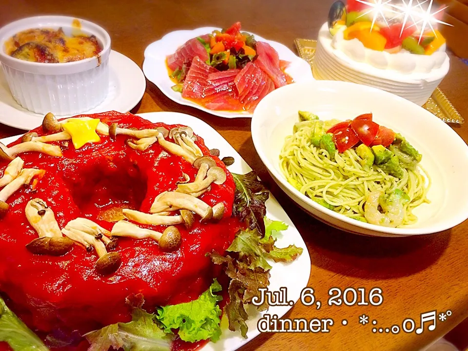 2016/07/06ちょっぴり早めのお誕生日dinner〜♡|いく❤️さん