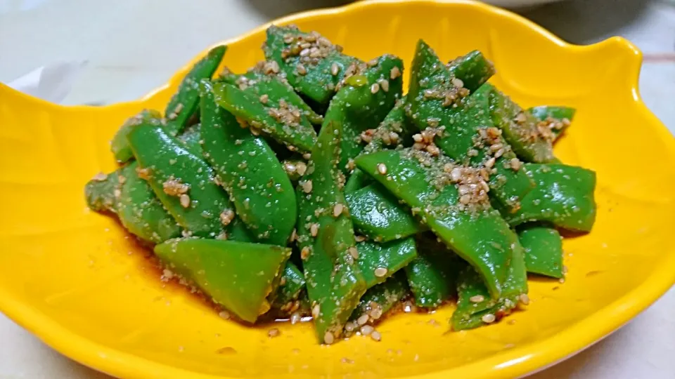 ベタ豆の胡麻あえ|あい(•ө•)♡さん