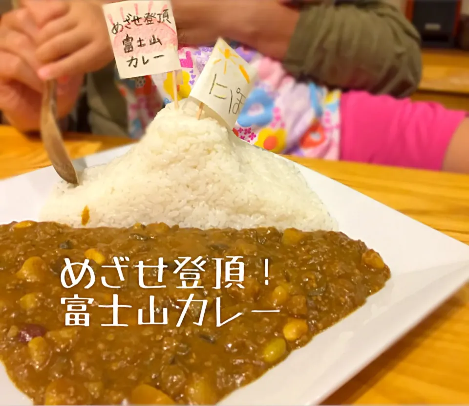 Snapdishの料理写真:富士山カレー|おしぽさん