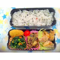 Snapdishの料理写真:2016.7.6  中学生男子弁当|＊jasmine＊さん