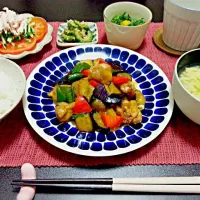 鶏肉と夏野菜のオイスターソース炒め|momoさん