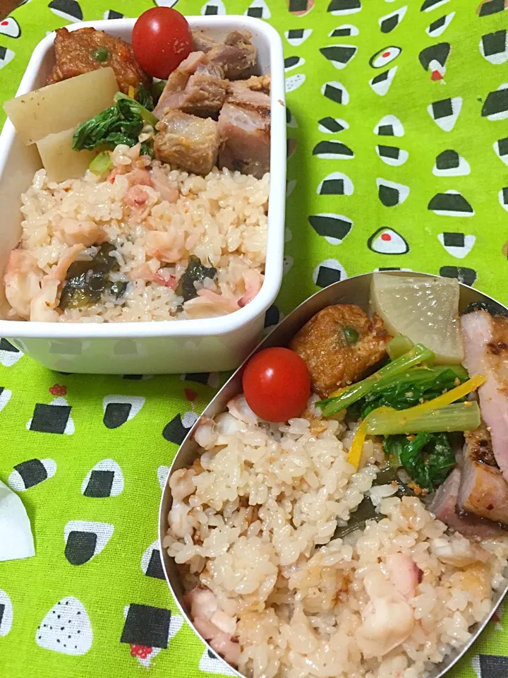 Snapdishの料理写真:行ってらっしゃい！
たこ飯弁当|tokotokoさん