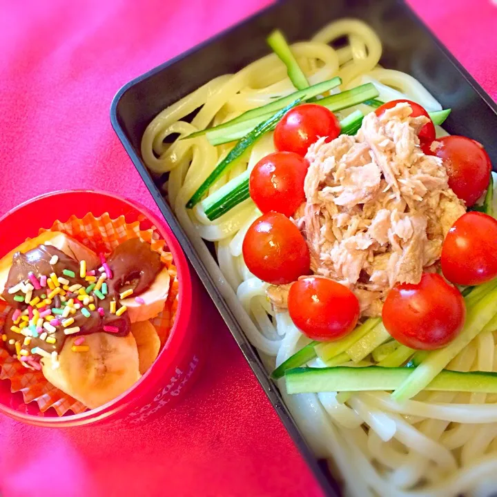 サラダうどん弁当✨|りんごさん