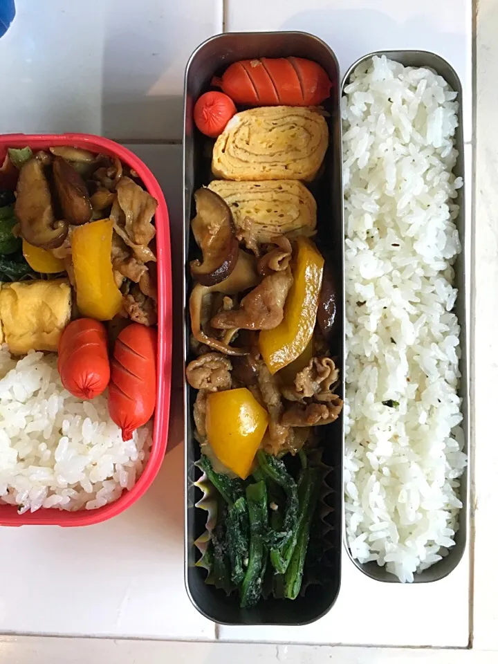 きのこと豚のオイスターソース炒め弁当|エミリーさん