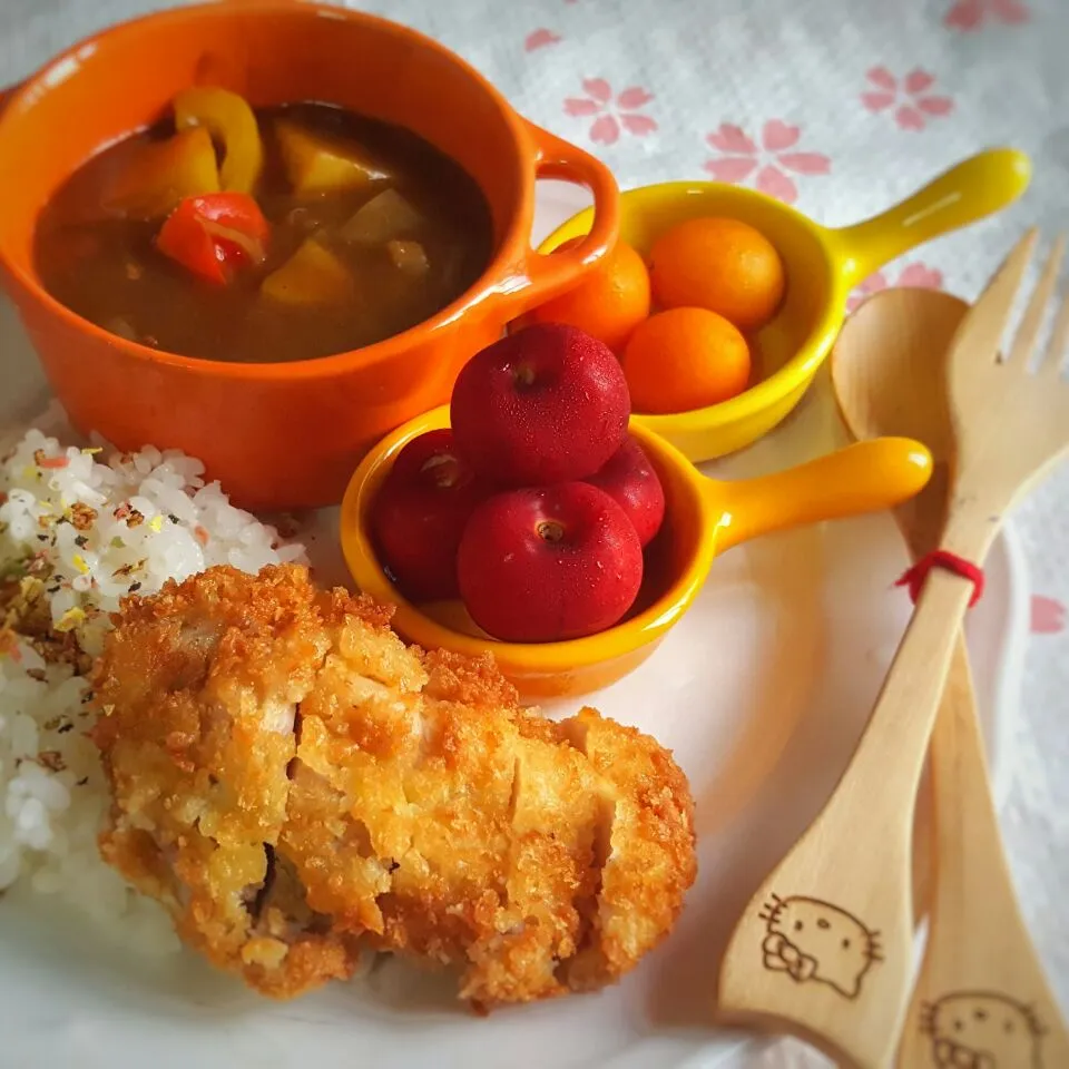 chicken katsu curry for lunch|Chua Jeanさん