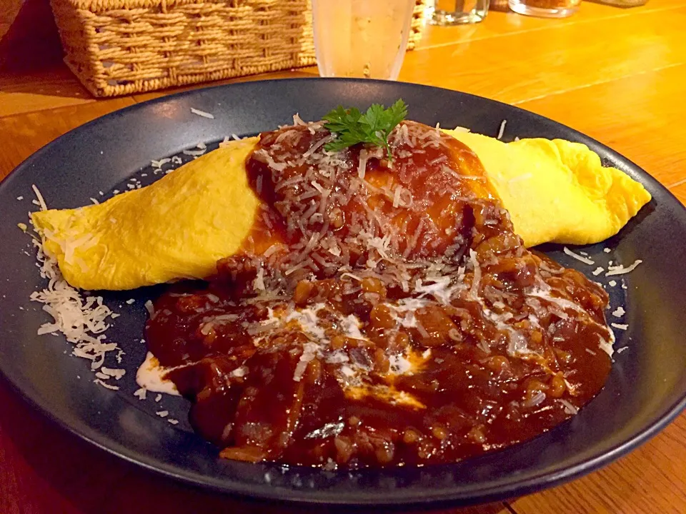 ビーフシチューのオムライス|まおさん