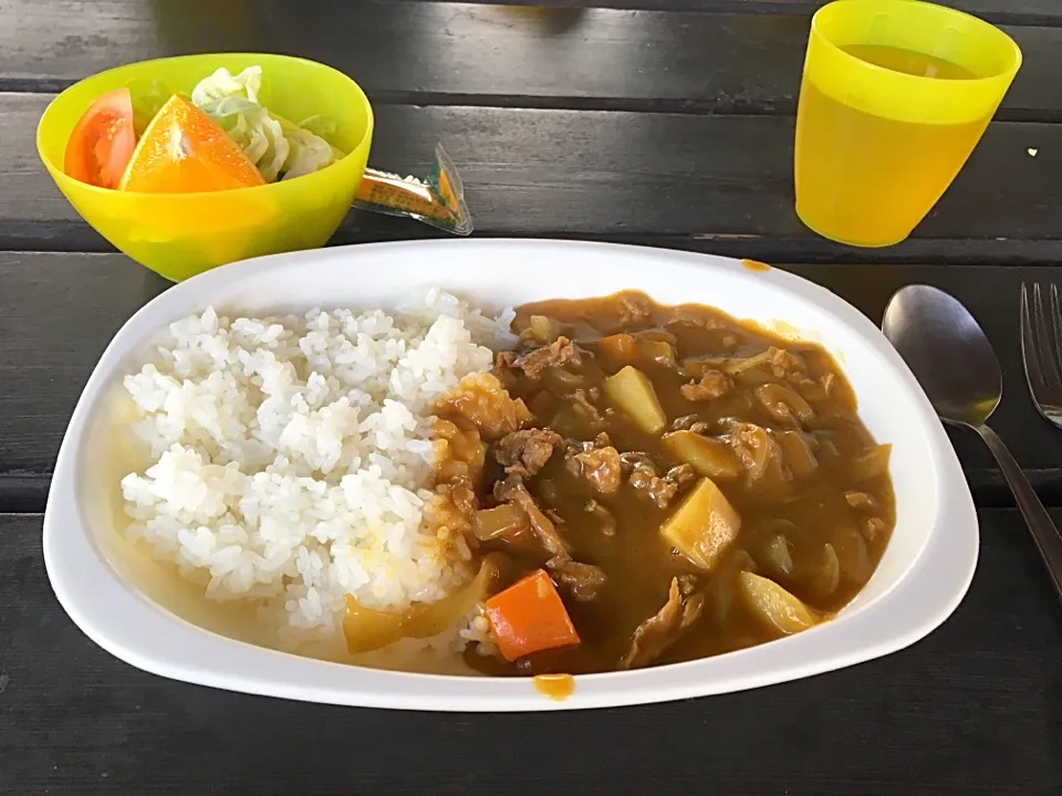 飯盒炊爨 カレー|あかねさん