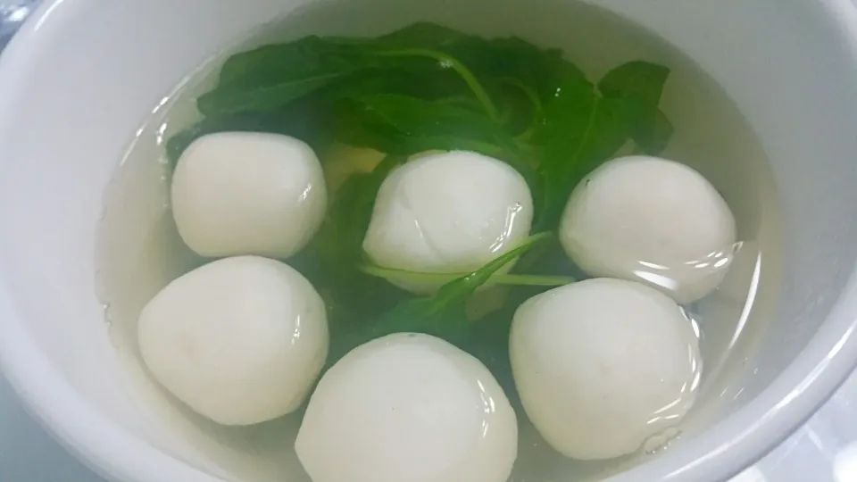 Snapdishの料理写真:Fishball soup with spinach|🌷lynnlicious🌷さん