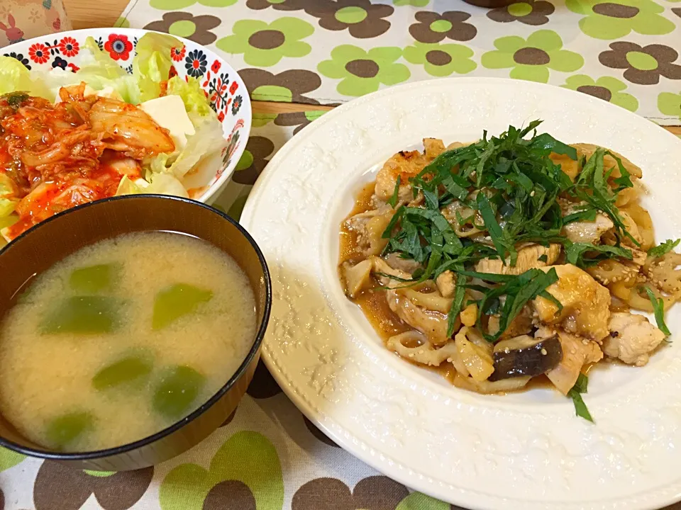 鶏胸肉とレンコンの照り焼き|かなさん