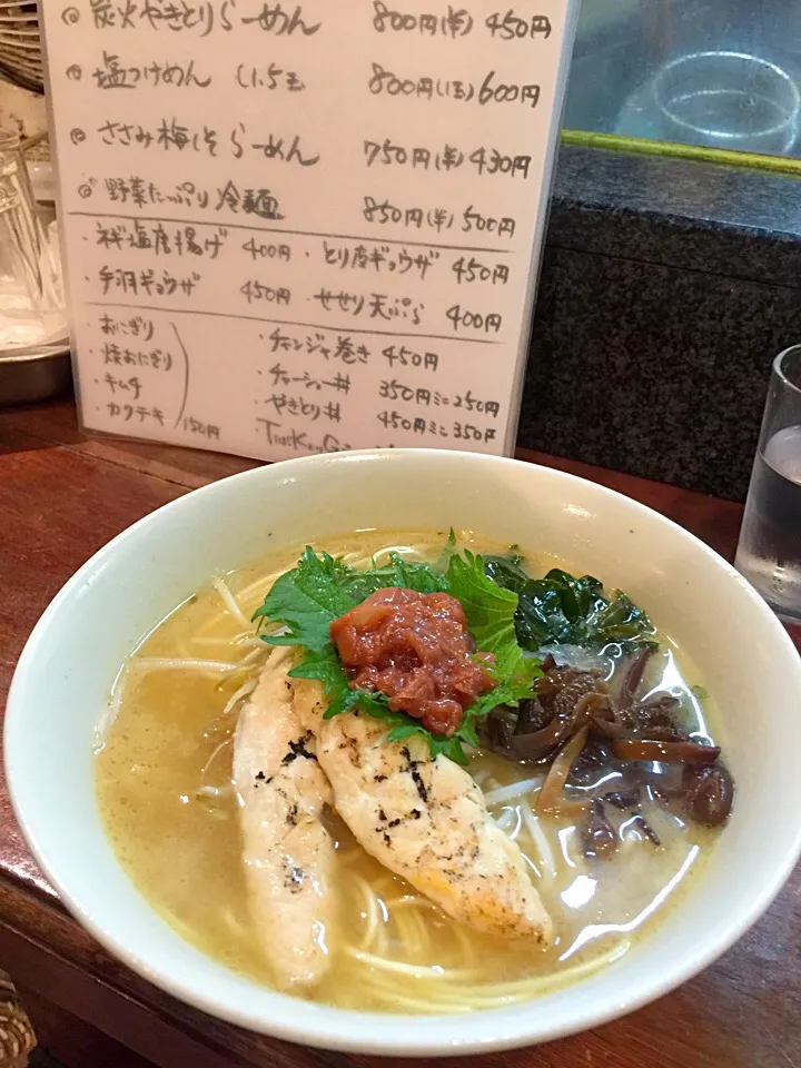 ささみ梅しそラーメン(*^^*)😍|きのすけ〜さん