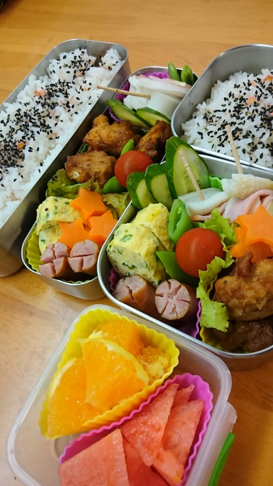 7月8日玉子焼き唐揚げ弁当|あけみさん