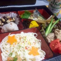 Snapdishの料理写真:☆*:.｡.七夕弁当 .｡.:*☆|ポンポコたまこさん