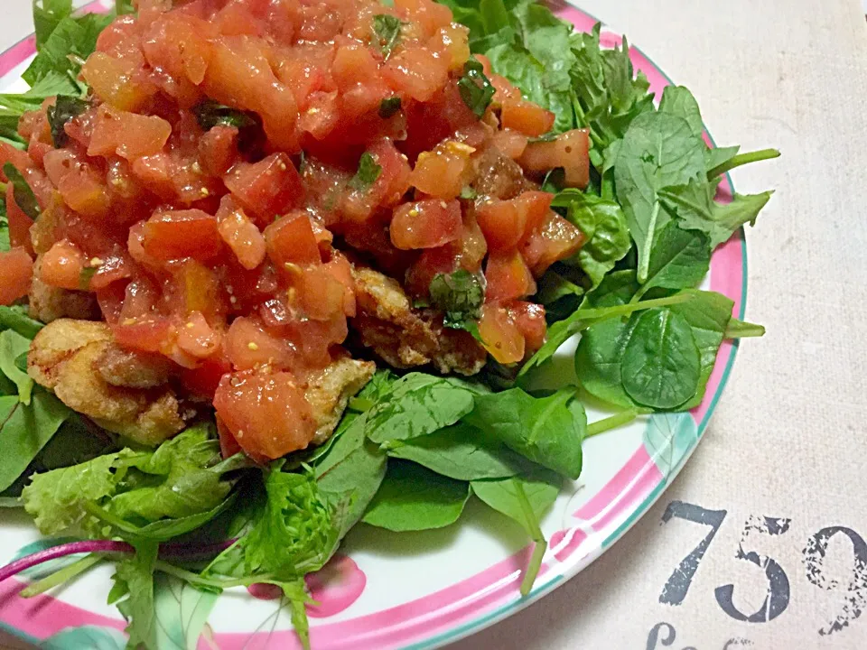 Dinner 7.8
Deep fried chicken with tomato mustard sauce|moonmoonさん