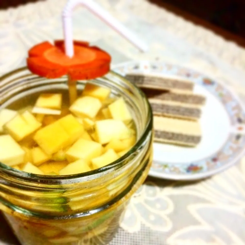 Mango carica + wafer|Yani Dwi Pratiwiさん