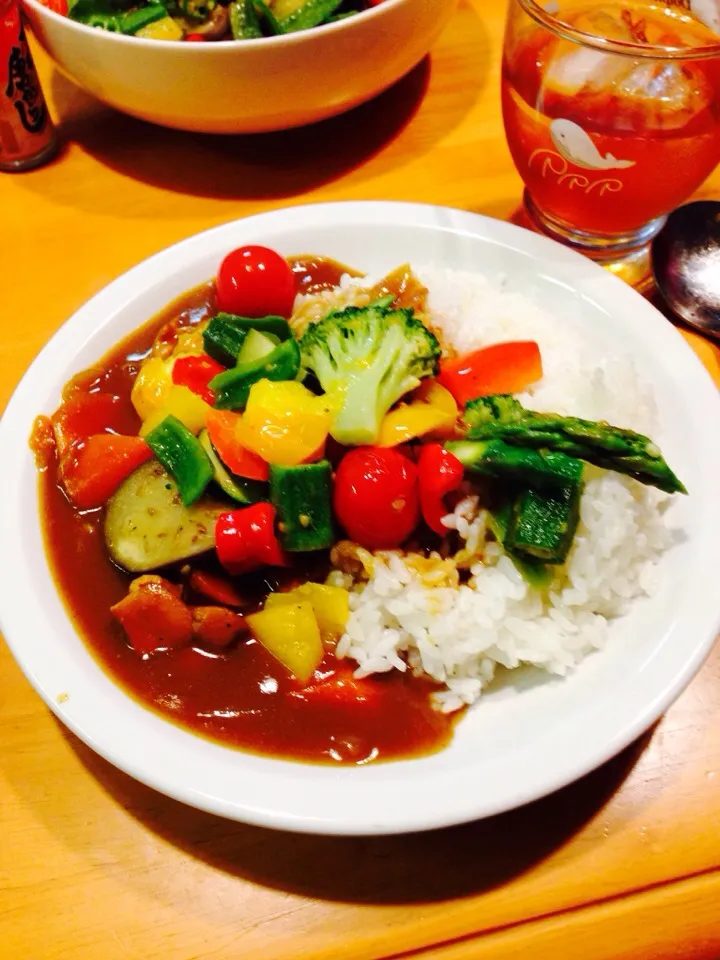 夏野菜カレーにチャレンジしました‼︎|yappoさん