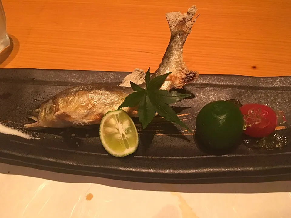 Snapdishの料理写真:稚鮎の塩焼き|Shino88さん