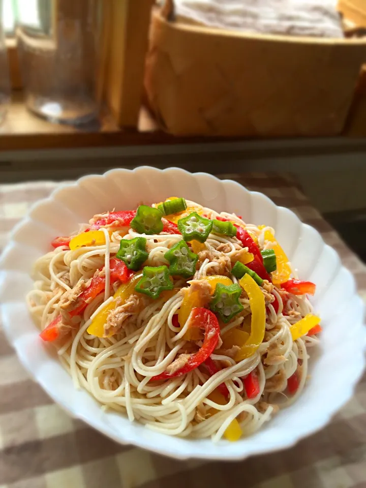 パプリカとツナのマリネで七夕そうめん|Sachiyo Tanakaさん