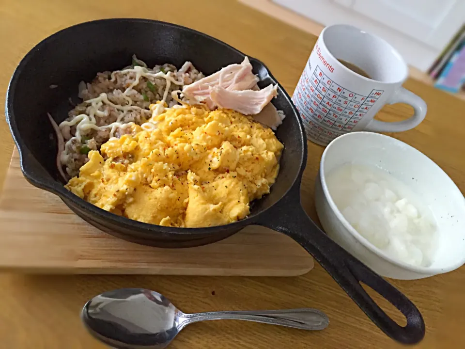 Snapdishの料理写真:朝からガッツリご飯♪|あやさん