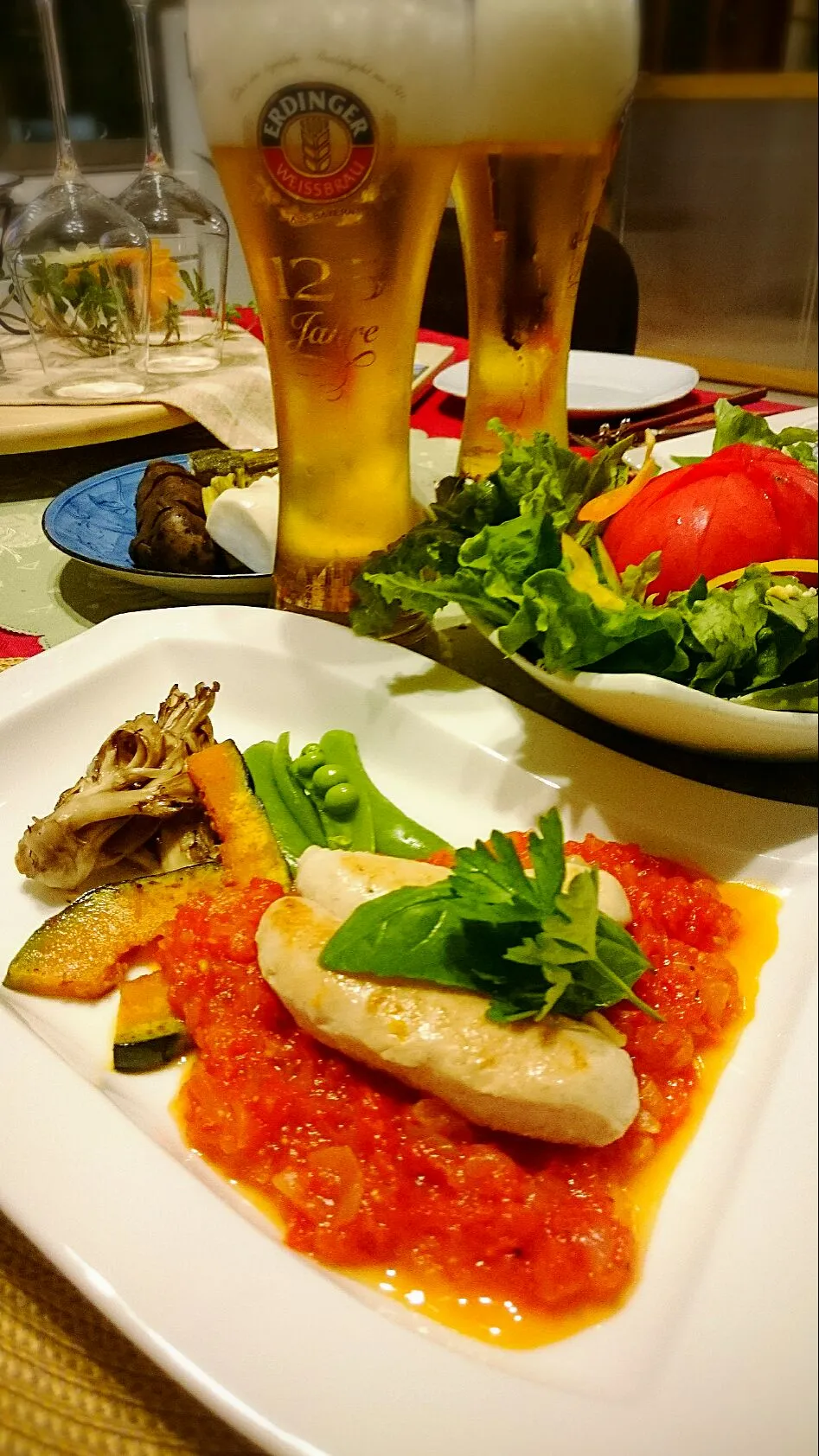 ささみのソテー🍴フレッシュトマトのソースで🍅😋|ナムナムさん