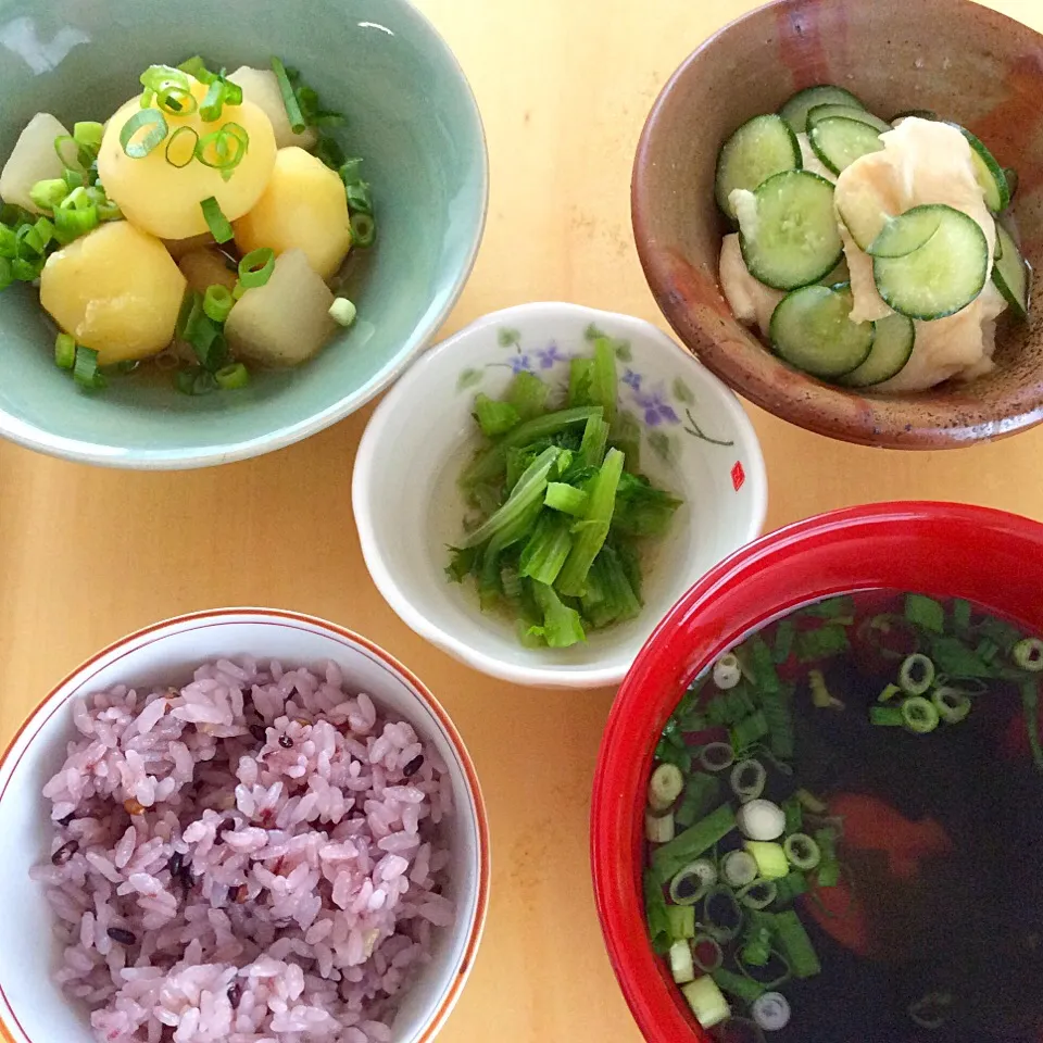 Snapdishの料理写真:滋賀食材のヘルシー朝ごはん|nakさん